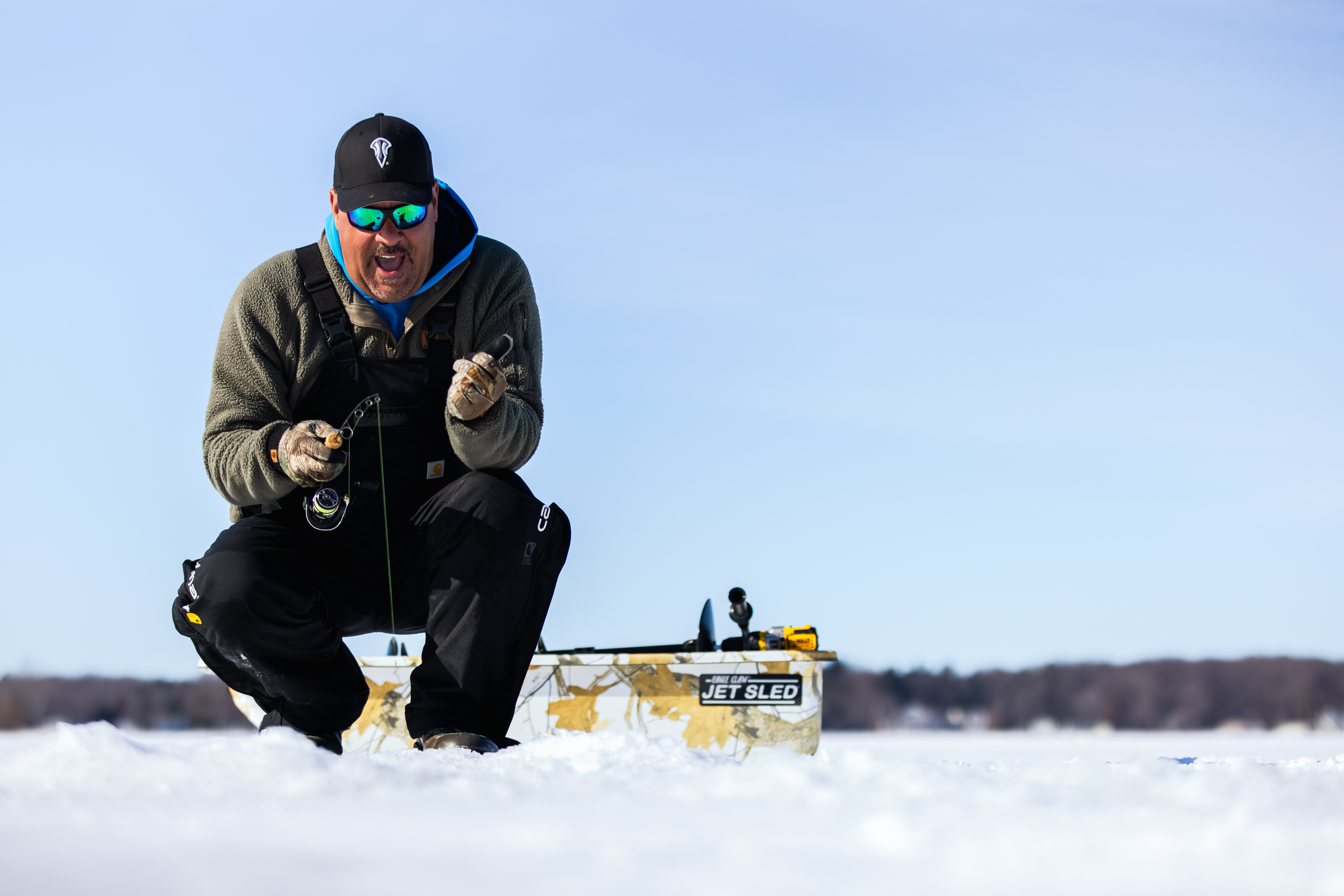How to properly use a spud bar to check ice thickness