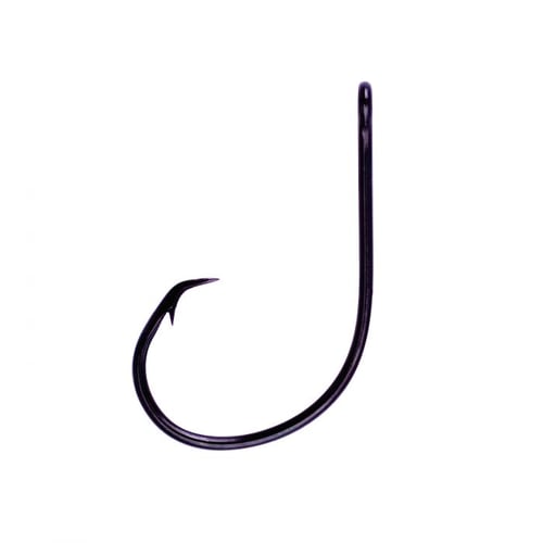 A photo showing the bend in a circle hook
