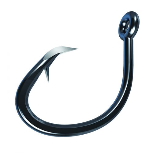 A photo showing a large fish hook illustrating the larger size fish hooks 