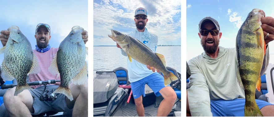 Kyle Cortiana triptic of fish